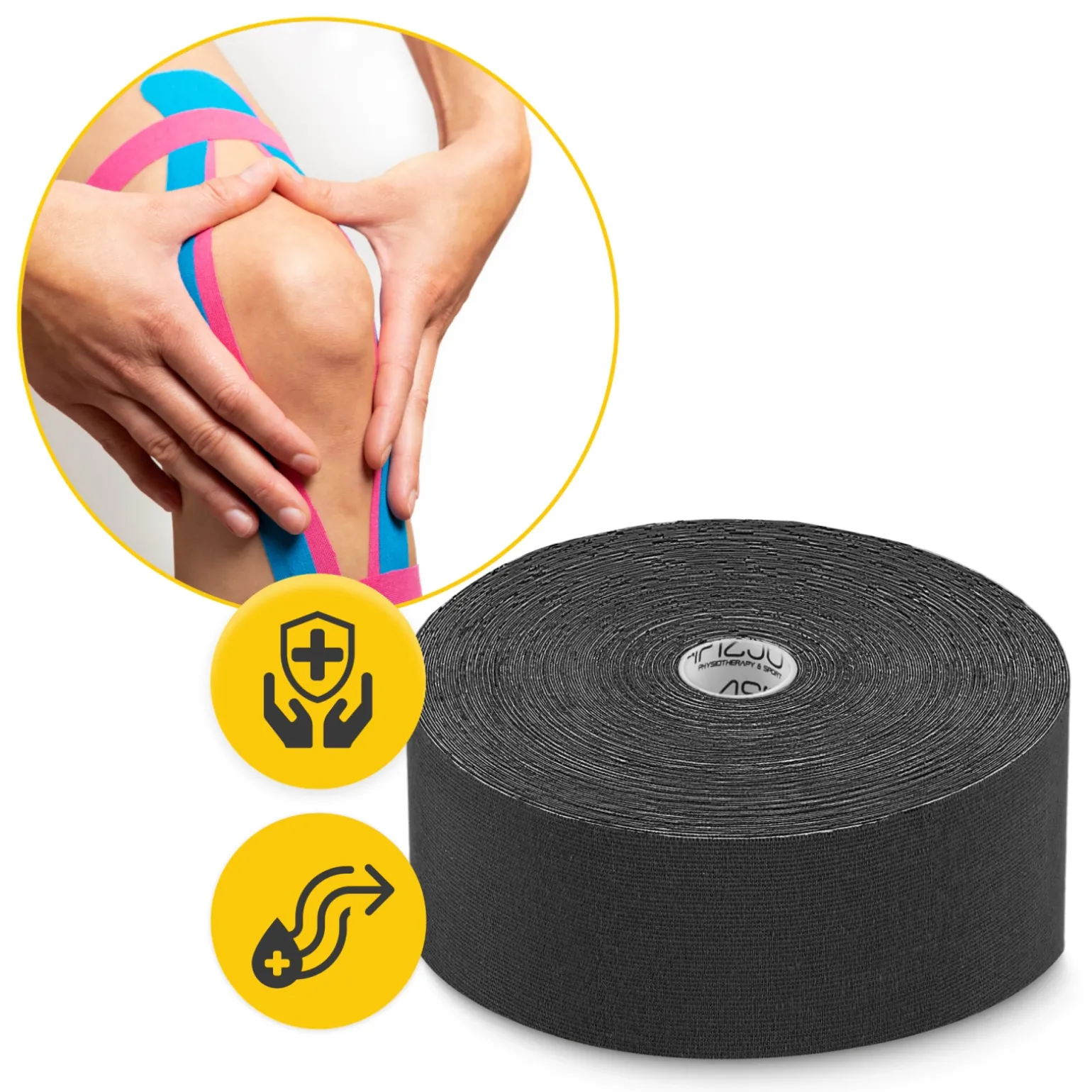 Taśma do kinesiotapingu 5 cm x 31 m