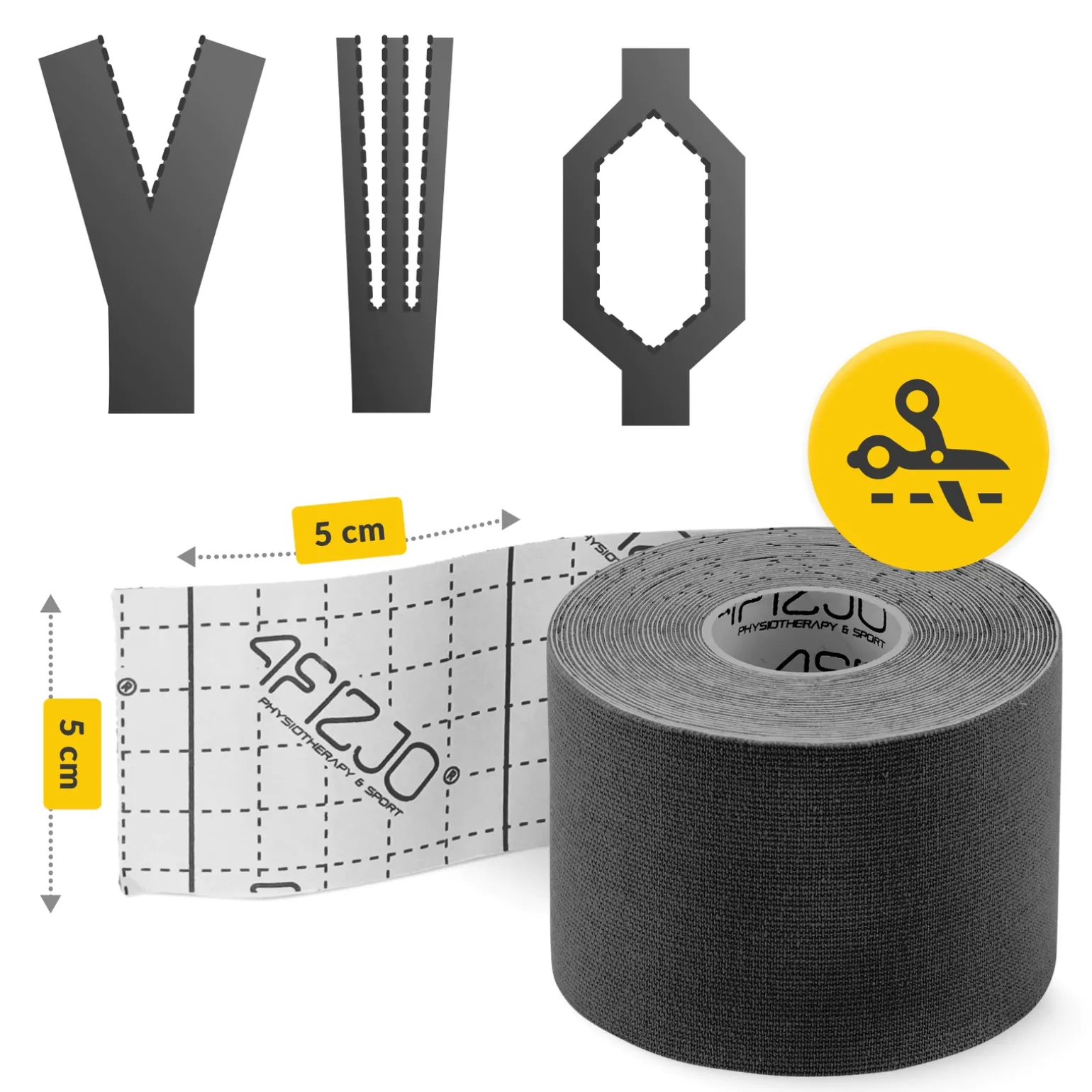 Taśma do kinesiotapingu 5 cm x 5 m