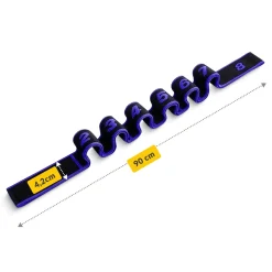 Taśma gimnastyczna do rozciągania 90 cm fioletowa