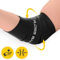 Taśma rehabilitacyjna do ćwiczeń FLOSS BAND 1 mm czarna