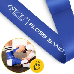Taśma rehabilitacyjna do ćwiczeń FLOSS BAND 1 mm niebieska