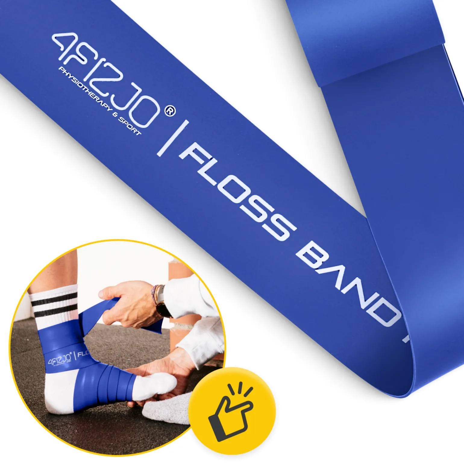 Taśma rehabilitacyjna do ćwiczeń FLOSS BAND 1 mm niebieska