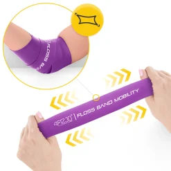 Taśma rehabilitacyjna do ćwiczeń FLOSS BAND 1,5 mm fioletowa