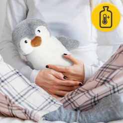 Termofor pluszowy w pokrowcu PINGWIN 0,75 litra