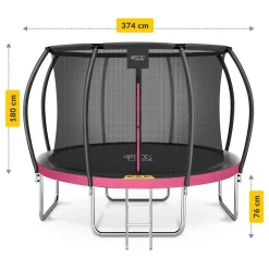 Trampolina ogrodowa dla dzieci PRO 374 cm 12FT