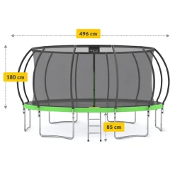 Trampolina ogrodowa dla dzieci PRO 496 cm 16FT