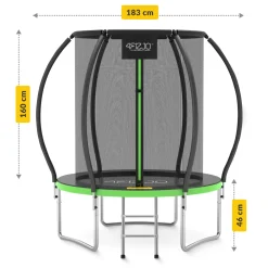 Trampolina ogrodowa dla dzieci PRO 183 cm 6FT