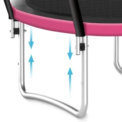 Trampolina ogrodowa dla dzieci PRO 252cm 8FT