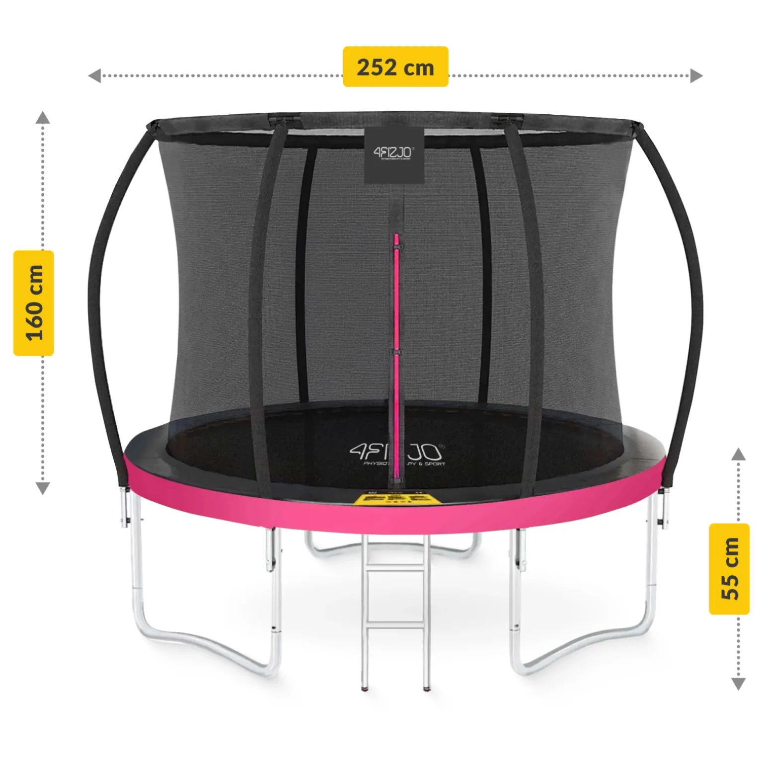 Trampolina ogrodowa dla dzieci PRO 252cm 8FT