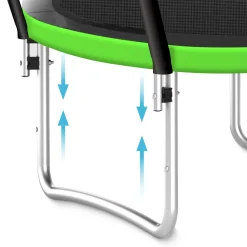 Trampolina ogrodowa dla dzieci PRO 252 cm 8FT