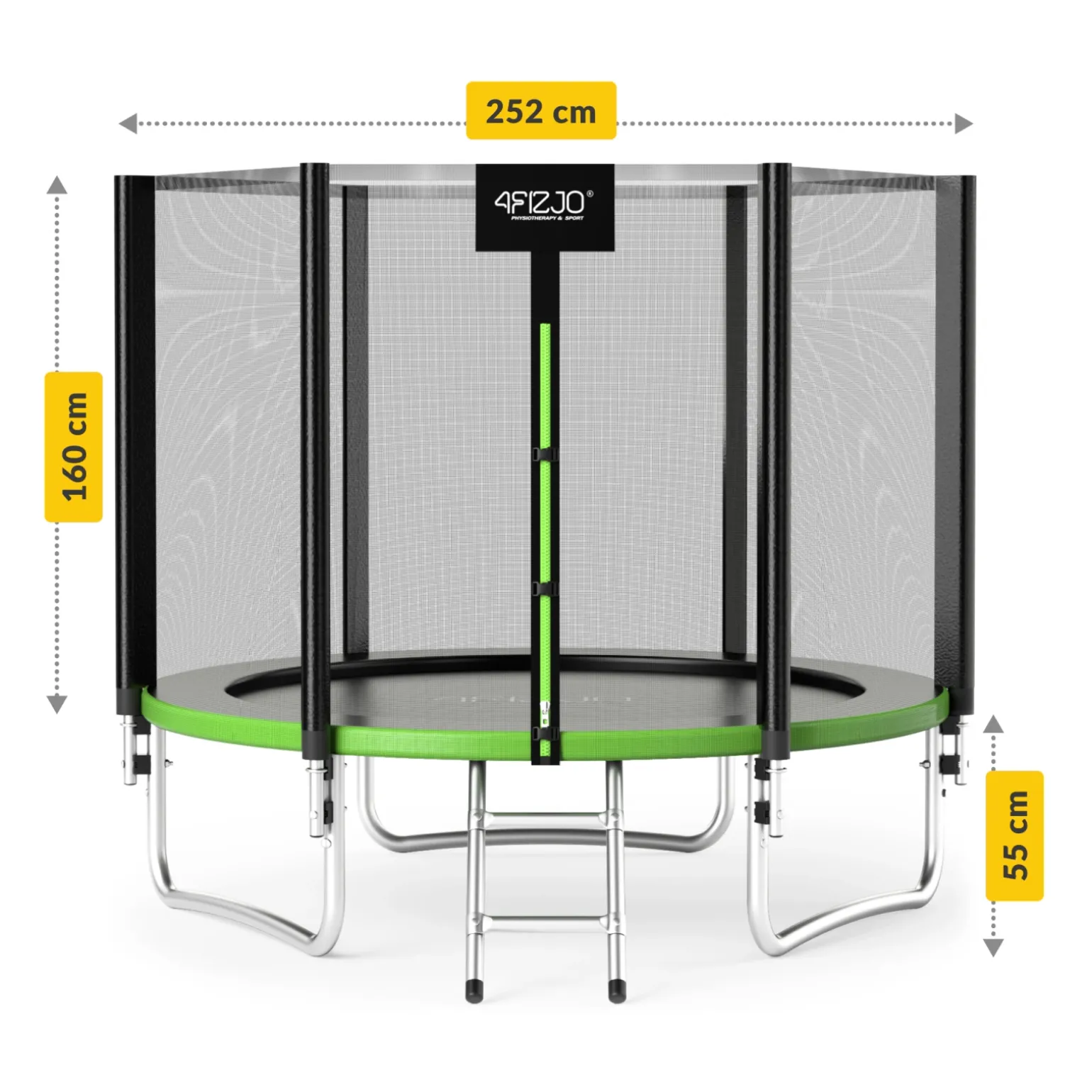 Trampolina ogrodowa dla dzieci CLASSIC 252cm 8FT