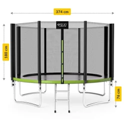 Trampolina ogrodowa dla dzieci CLASSIC 374 cm 12FT