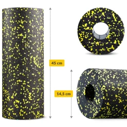 Wałek do masażu piankowy EPP 45 cm żółty