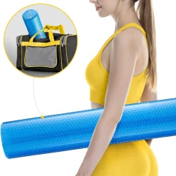 Wałek do masażu z wypustkami CARE+ 90 cm niebieski