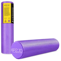 Wałek do masażu z wypustkami CARE+ 60 cm fioletowy