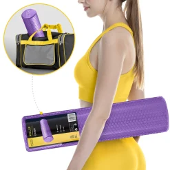 Wałek do masażu z wypustkami CARE+ 60 cm fioletowy