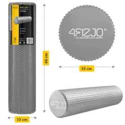 Wałek do masażu z wypustkami CARE+ 60 cm szary