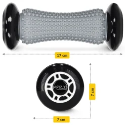 Wałek do masażu z wypustkami SPIKE ROLLER szary