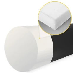 Wałek rehabilitacyjny kształtka do masażu 30 x 10 cm czarna