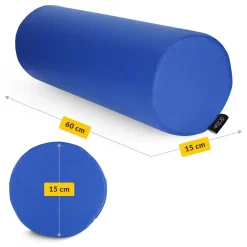 Wałek rehabilitacyjny kształtka do masażu 60 × 15 cm niebieska