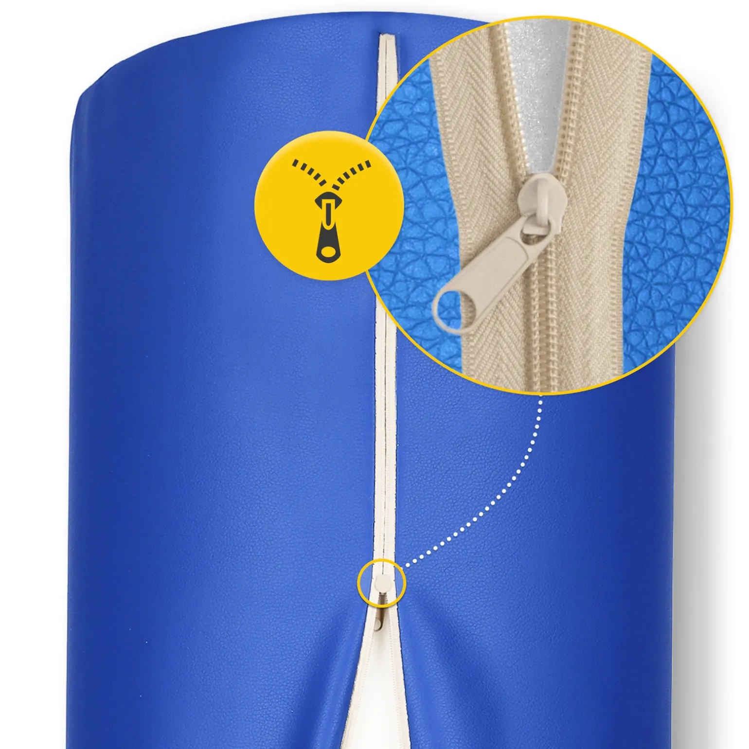 Wałek rehabilitacyjny kształtka do masażu 100 x 30 cm niebieska