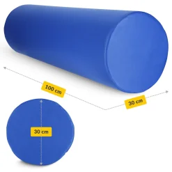 Wałek rehabilitacyjny kształtka do masażu 100 x 30 cm niebieska