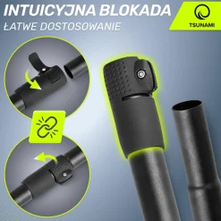 Wiosło składane regulowane 2w1 TSUNAMI