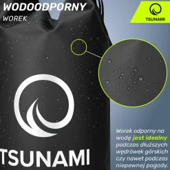 Worek wodoodporny 10 litrów TSUNAMI czarny