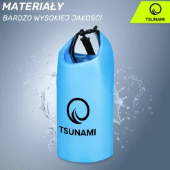 Worek wodoodporny 20 litrów TSUNAMI niebieski