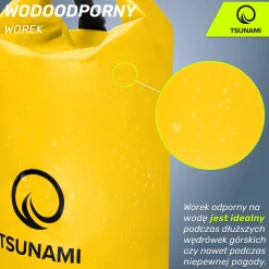 Worek wodoodporny 30 litrówTSUNAMI żółty