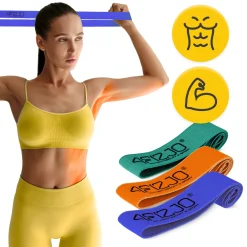 Zestaw 3 gum materiałowych do ćwiczeń FLEX BAND