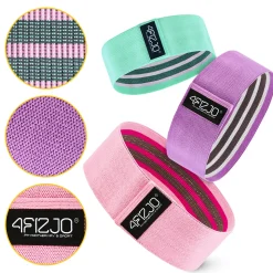 Zestaw 3 gum materiałowych do ćwiczeń HIP BAND