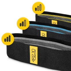 Zestaw 3 gum materiałowych do ćwiczeń HIP BAND