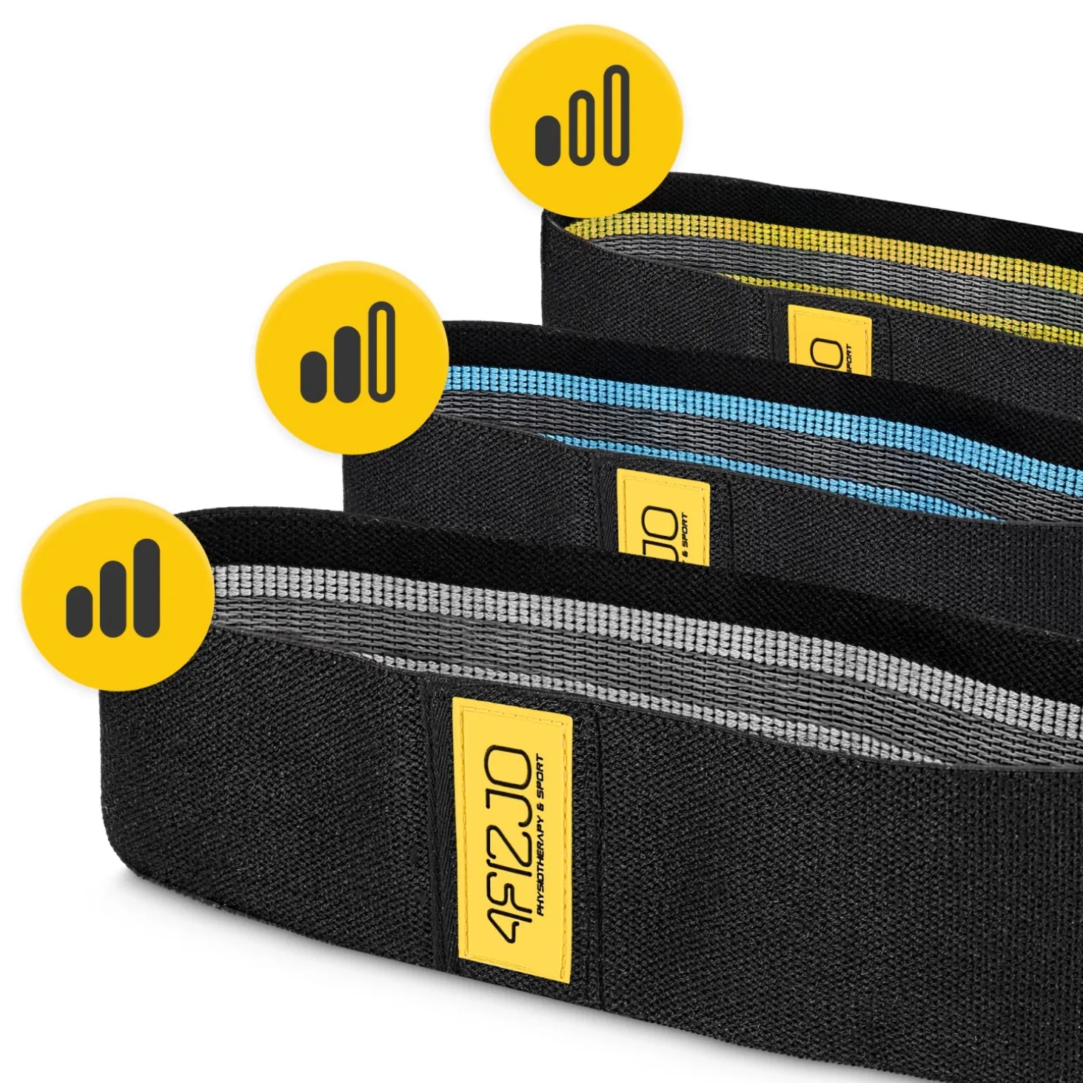 Zestaw 3 gum materiałowych do ćwiczeń HIP BAND