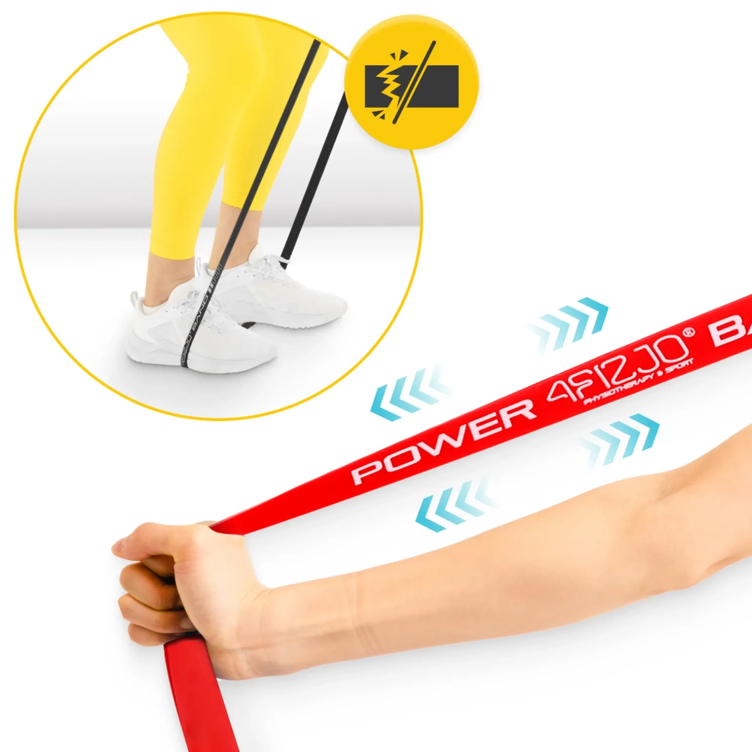 Zestaw 3 gum oporowych do ćwiczeń POWER BAND