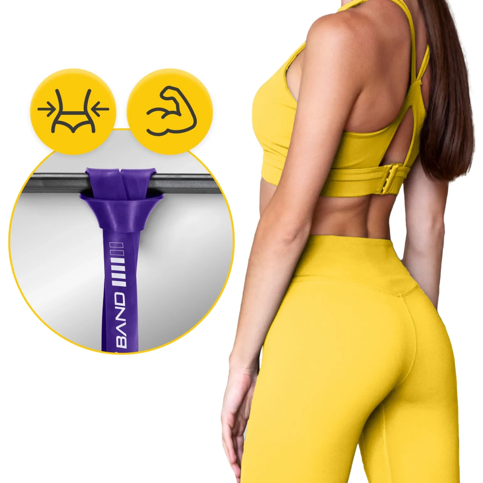 Zestaw 3 gum oporowych do ćwiczeń POWER BAND