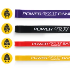 Zestaw 4 gum oporowych do ćwiczeń POWER BAND