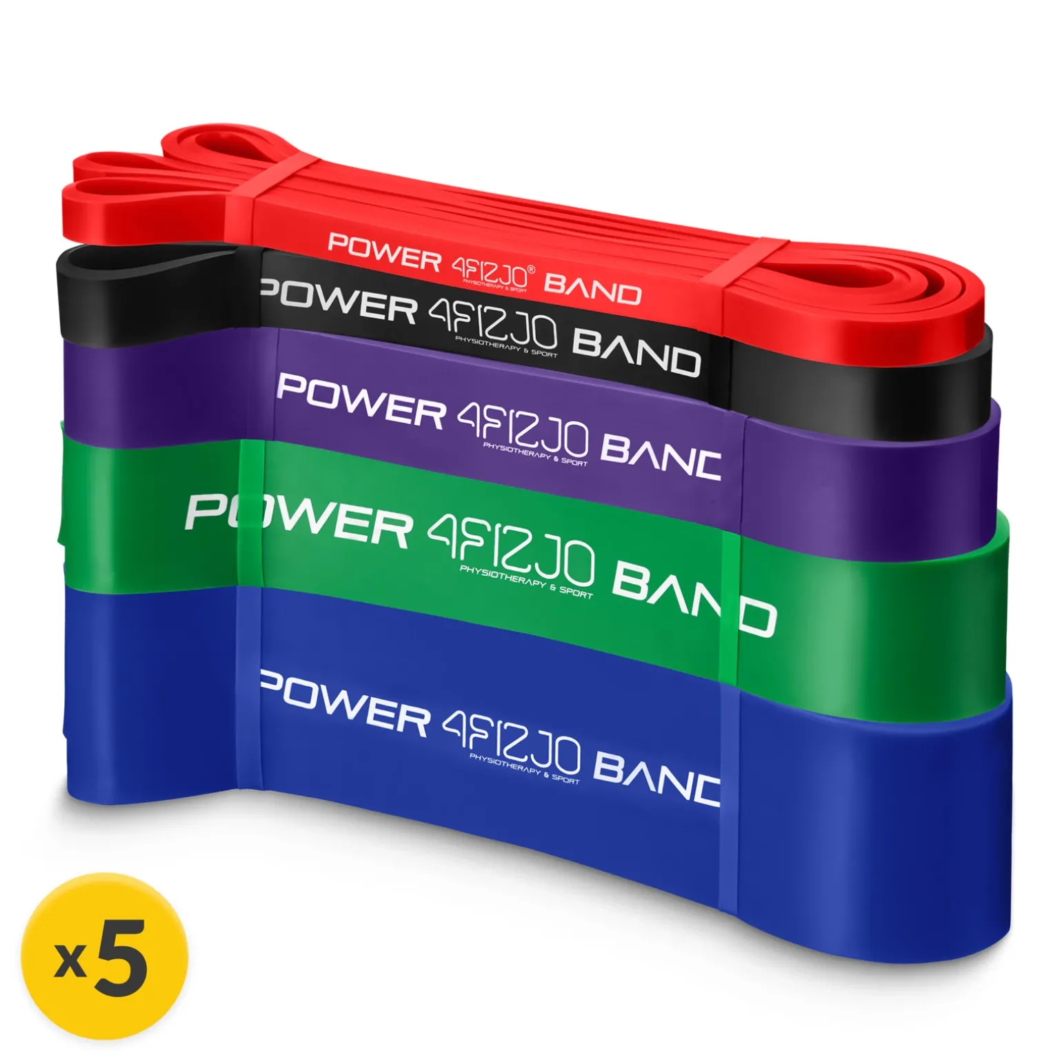 Zestaw 5 gum oporowych POWER BAND