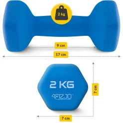 Zestaw hantelek żeliwnych 12 kg