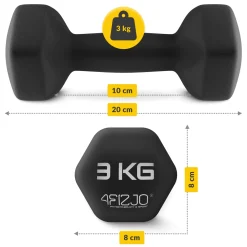 Zestaw hantelek żeliwnych 12 kg