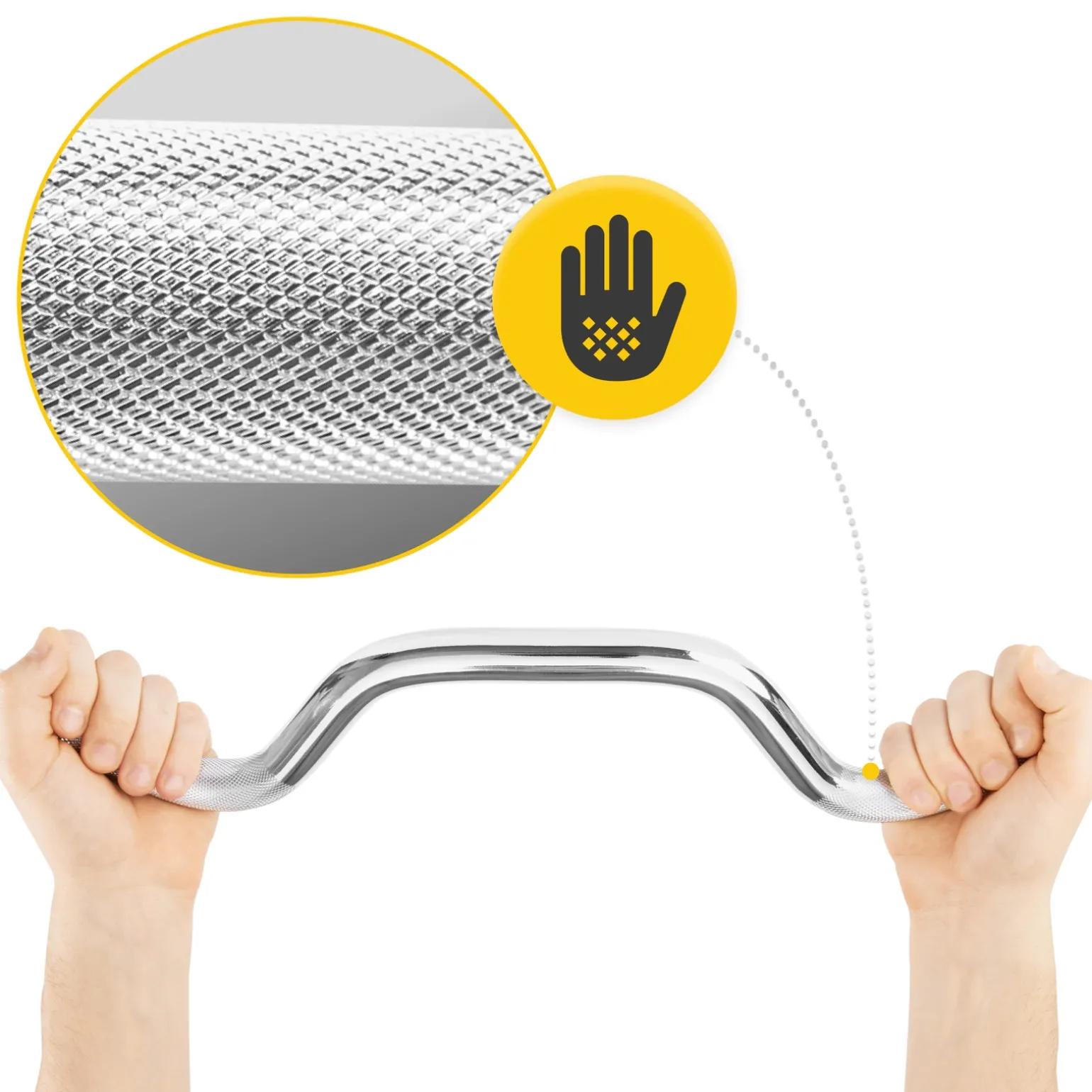 Zestaw kulturystyczny bitumiczny 40 kg + gryf mocno łamany 120 cm