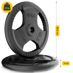 Zestaw kulturystyczny żeliwny 40 kg + gryf prosty 180 cm