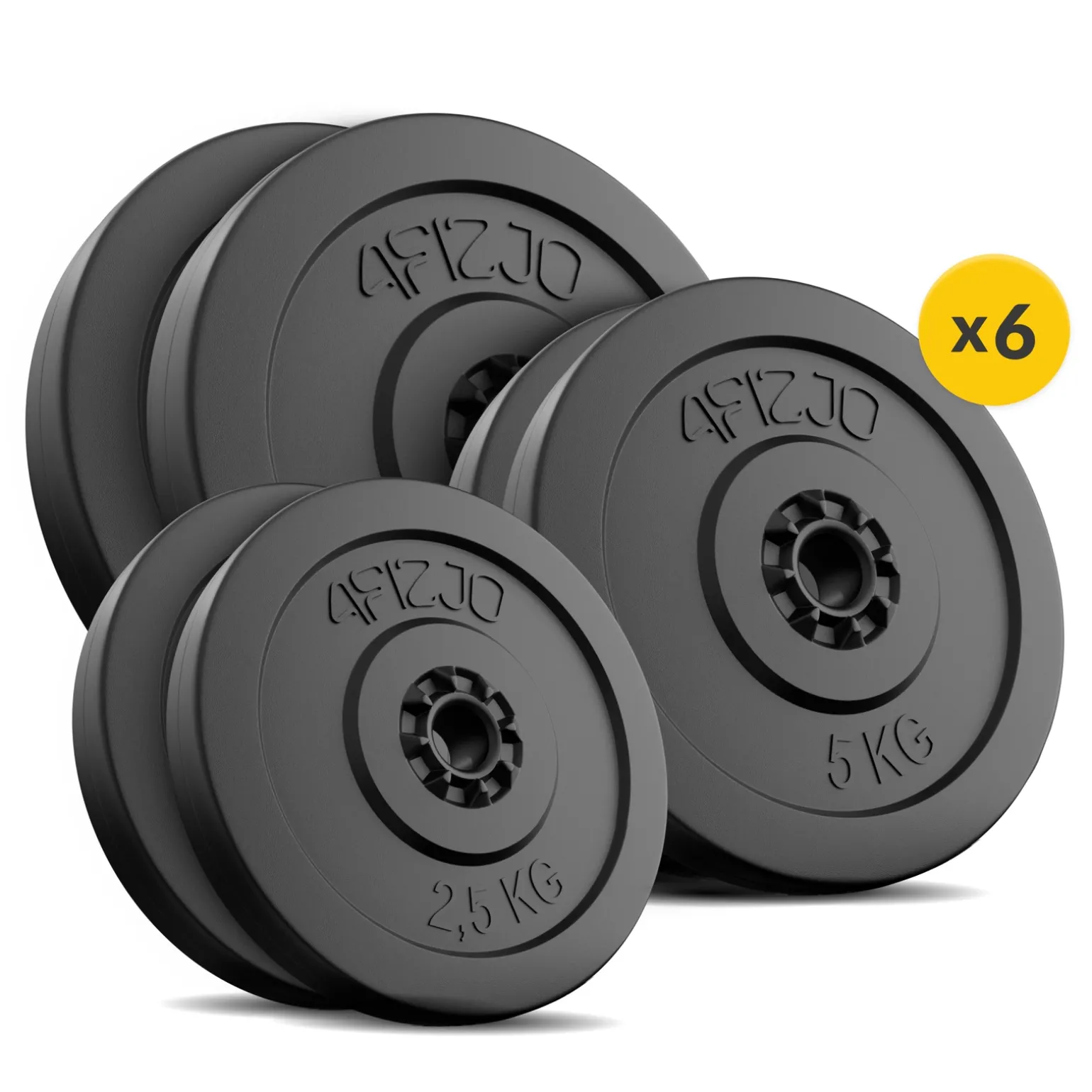 Zestaw obciążeń bitumicznych 2 x 10 kg i 2 x 5 kg i 2 x 2,5 kg